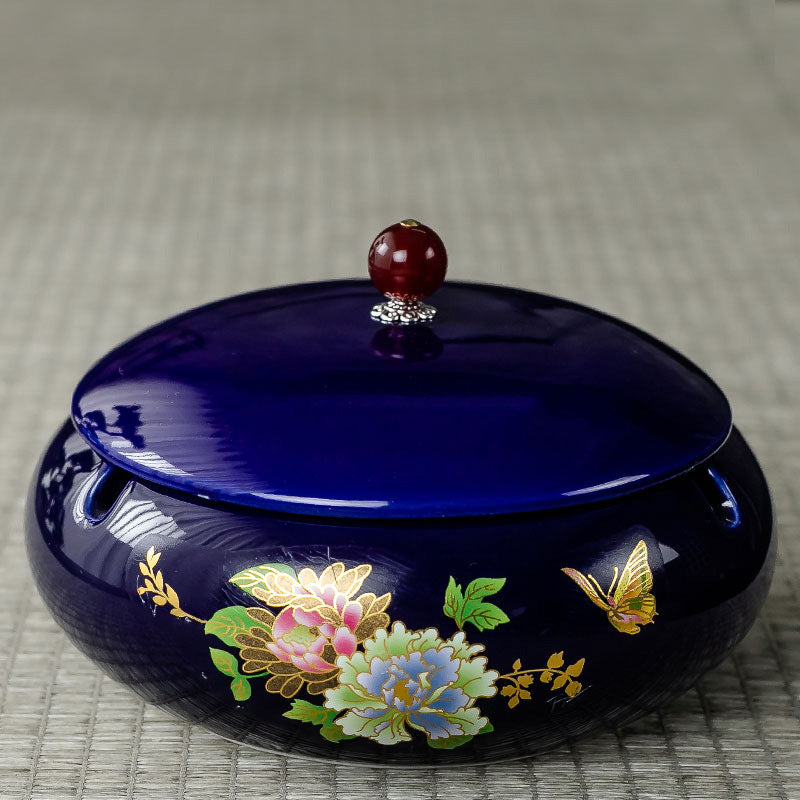 Tidal Current Cover Fly Ash Ceramic Ashtray