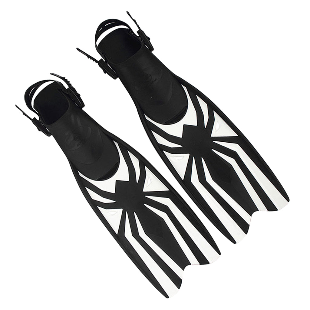 Elema spider motif mid-length long flipper fins