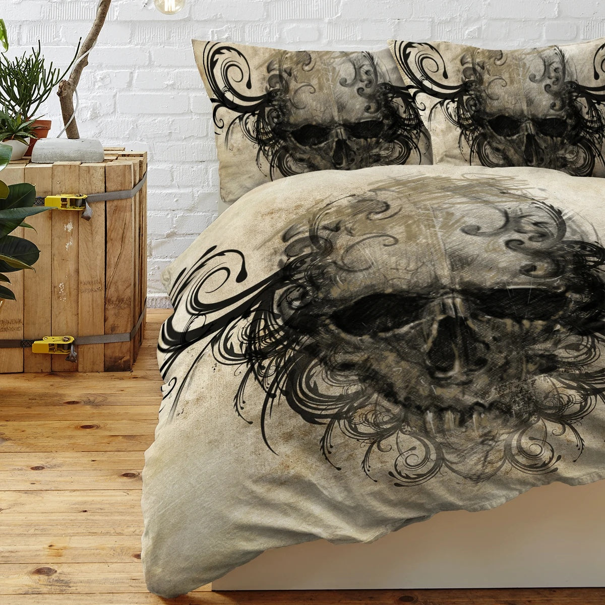 Digital Printing Skull Series Bedding Suit