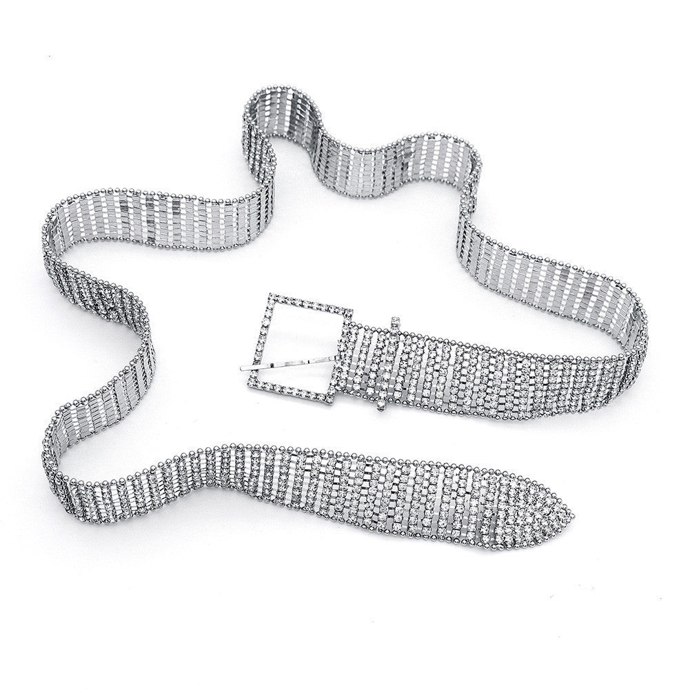 Ceinture en strass pour femme