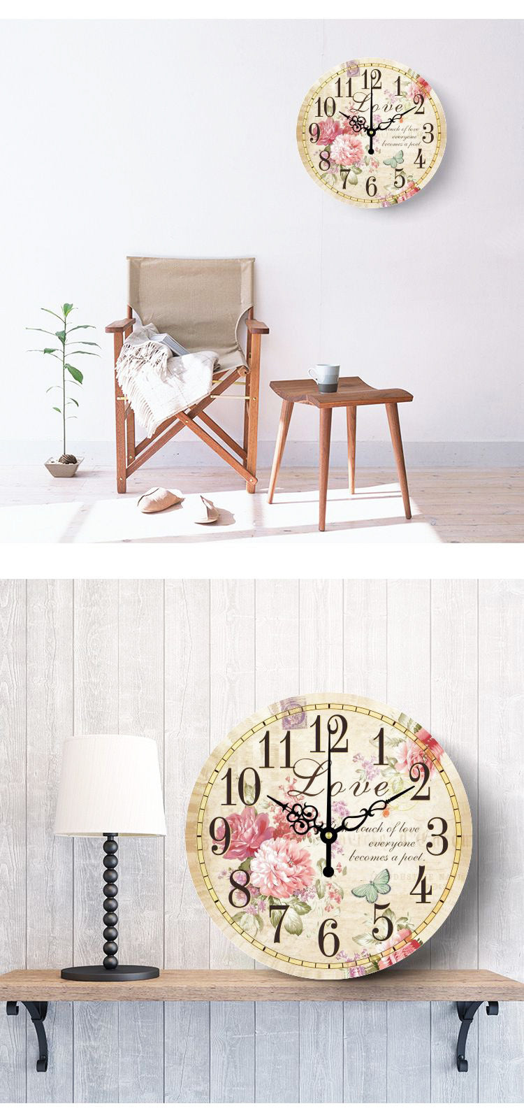 Simple and silent wall clock