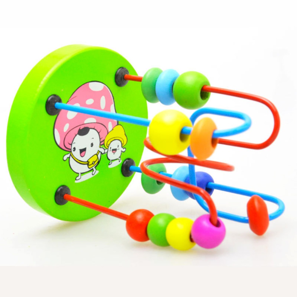 Wooden Early Education Round Bead Toy Brick