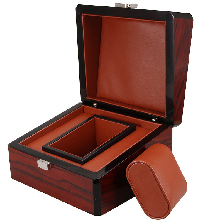 Boîte de rangement en bois de haute qualité pour montres et bijoux