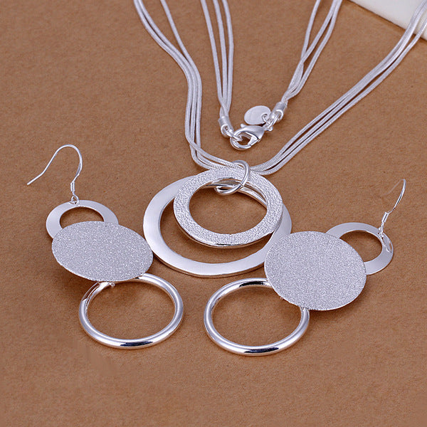 Double Sand O Necklace Two Piece Set