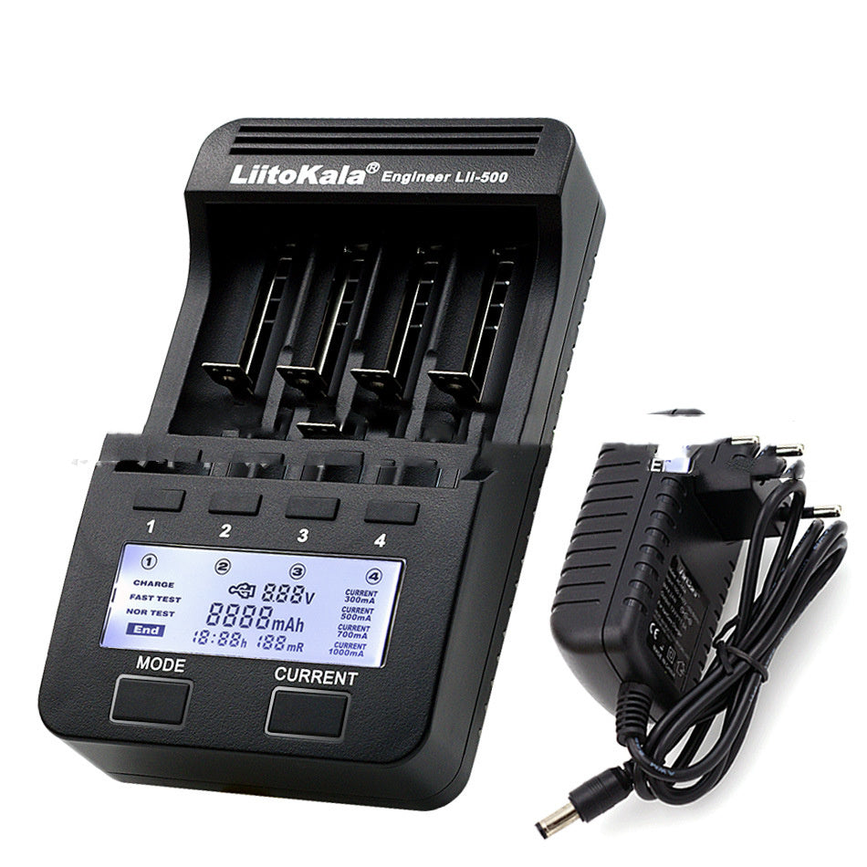 Smart Charger LCD Display To Detect Battery Capacity