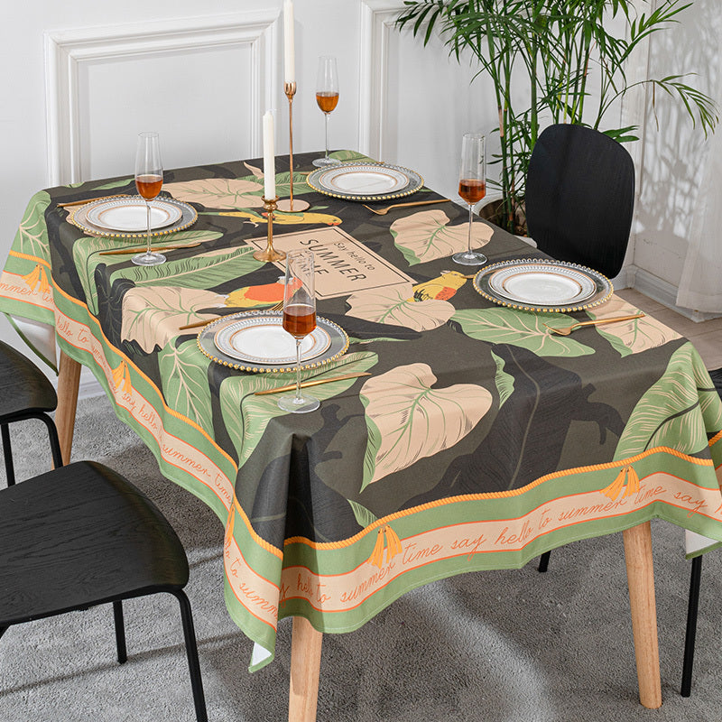 Tablecloth cotton and linen tablecloth