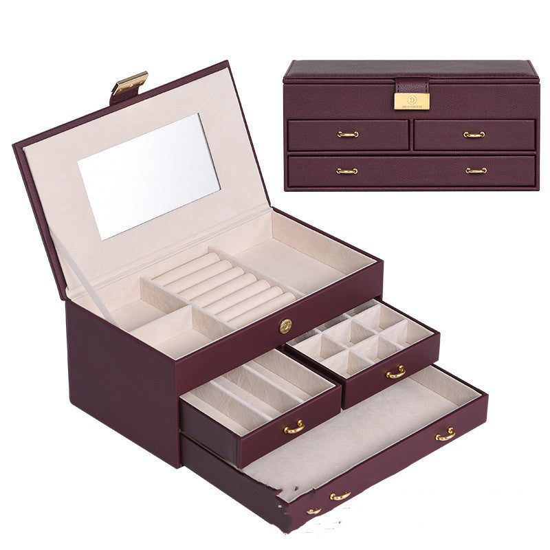 Multifunctional Large Capacity Drawer Jewelry Storage Box