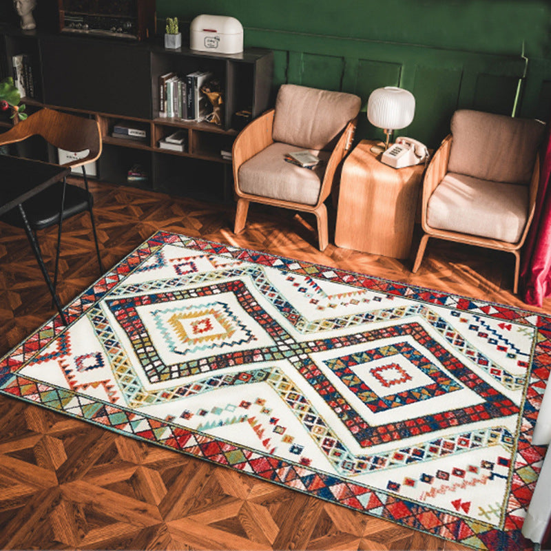 Bohemian bedroom bedside living room sofa big carpet