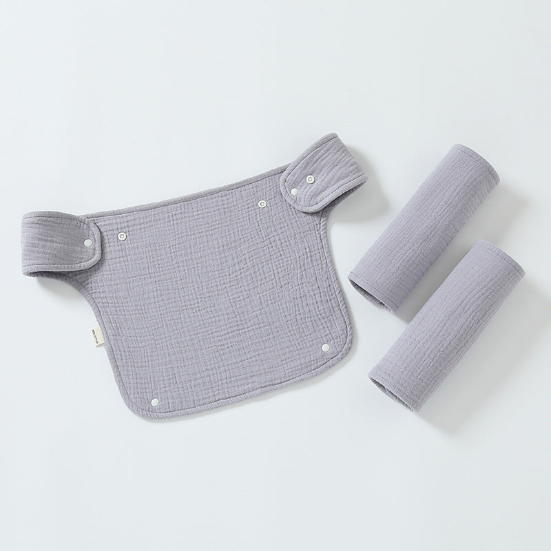 Double-shoulder Baby Waist Stool Drool Bib