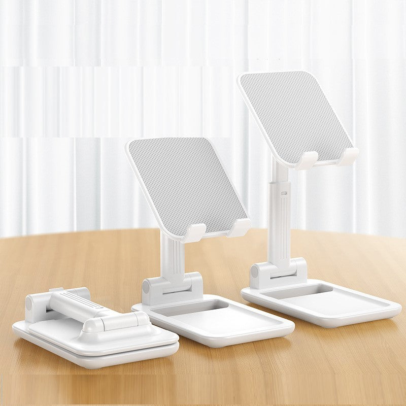 Telescopic folding mobile phone tablet universal desktop stand