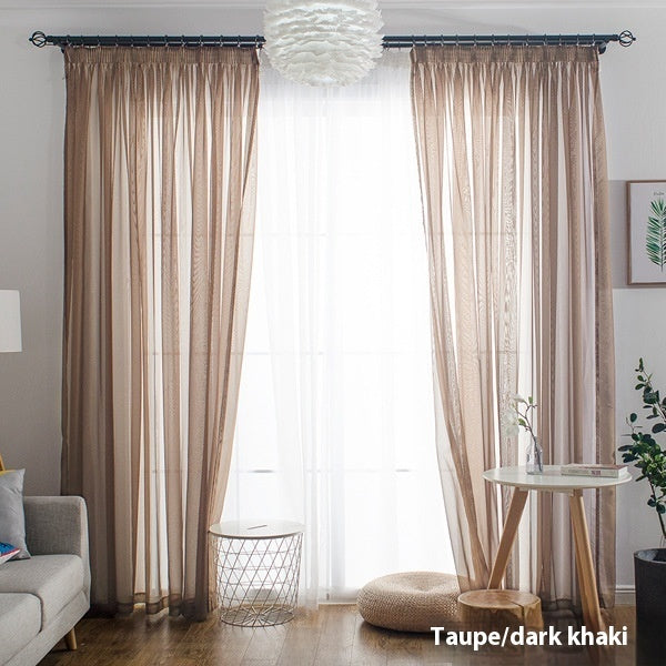 Wide Terylene Curtain Window Screen Fabric Solid Color