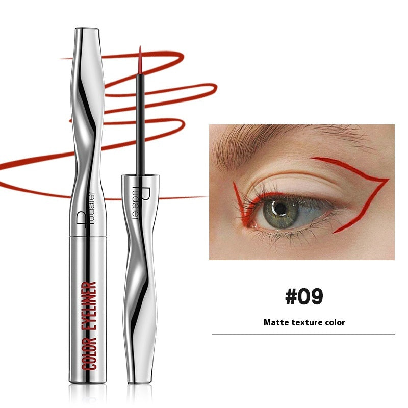 Color Eyeliner Makeup Waterproof Quick-drying Very Fine 24 Colors