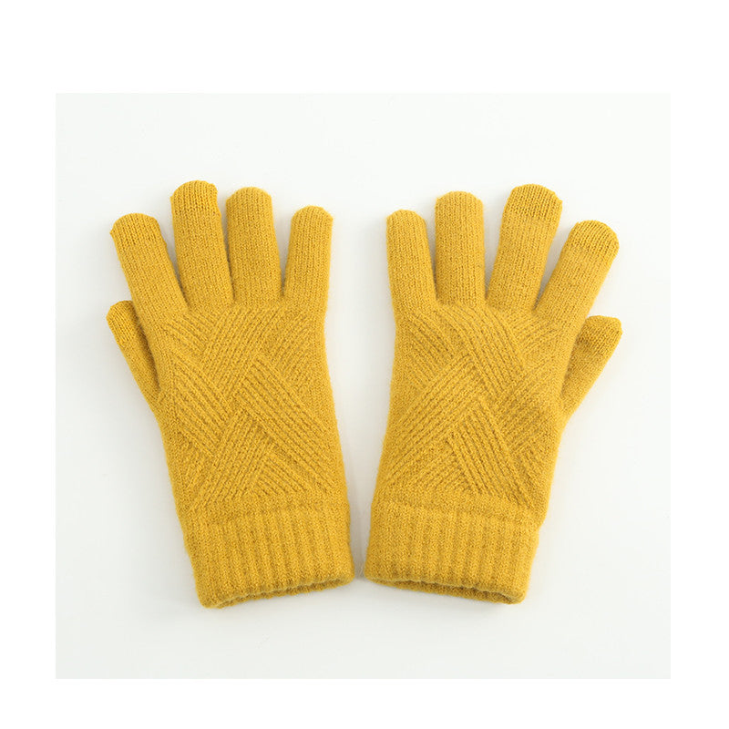 Wool Touch Screen Gloves For Men And Women In Winter