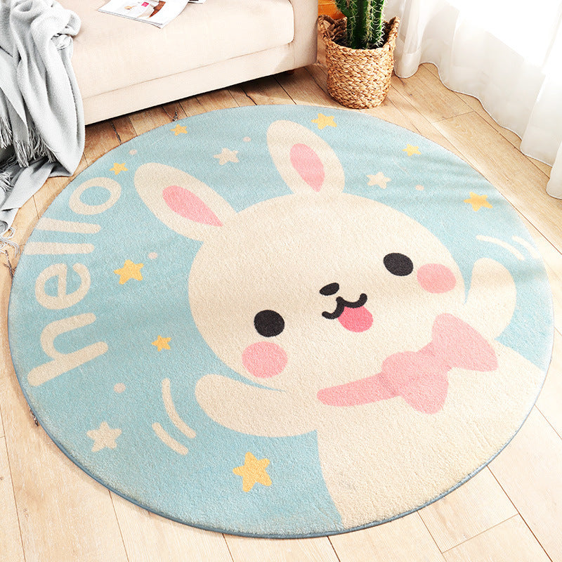 Home Living Room Bedroom Bedside Round Floor Mat