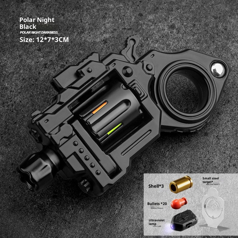 Agent Left Wheel Bailiff Gift Box Gun Toy Ring Soft Bullet Gun Boy Toy Model