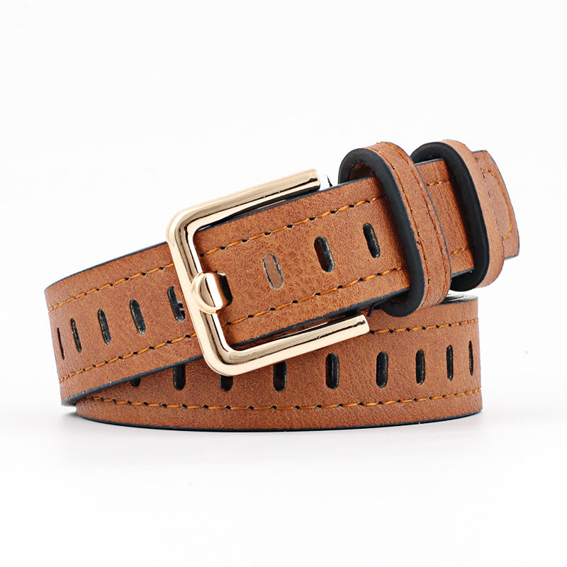 Fashion Ladies Without Needle Hollow Belt