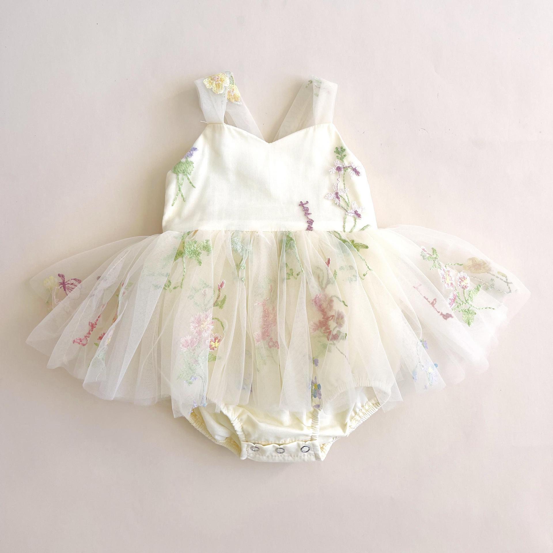 Baby Girl Mesh Camisole Jumpsuit