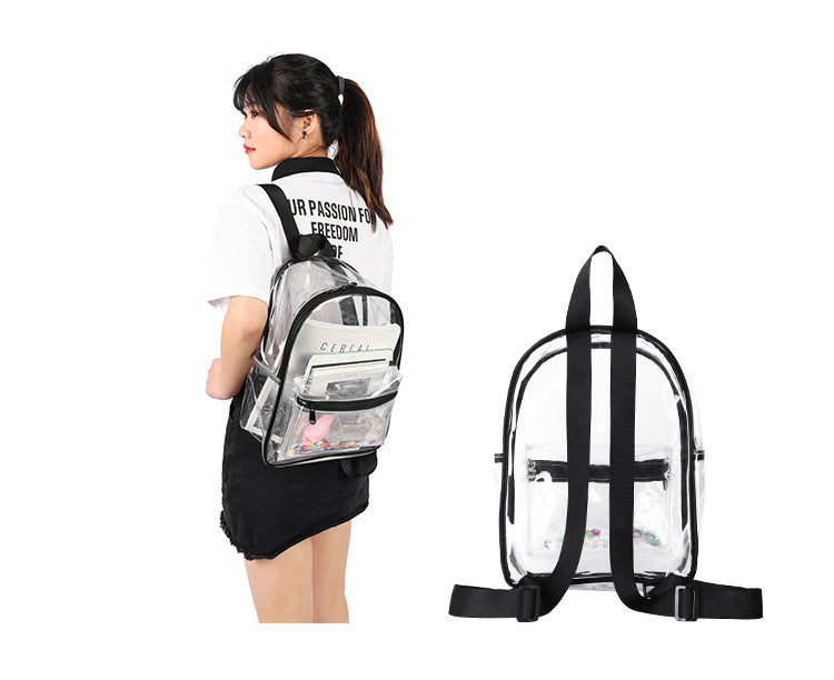 Student shoulder bag with sequins