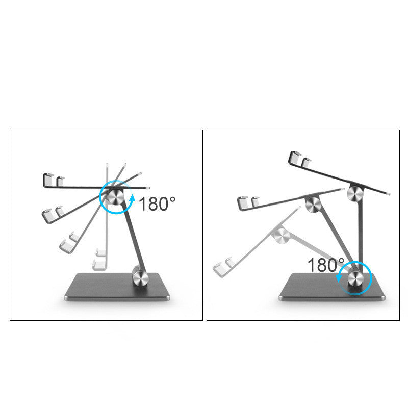 Folding Adjustable Aluminum Alloy Bracket For Tablet Computer