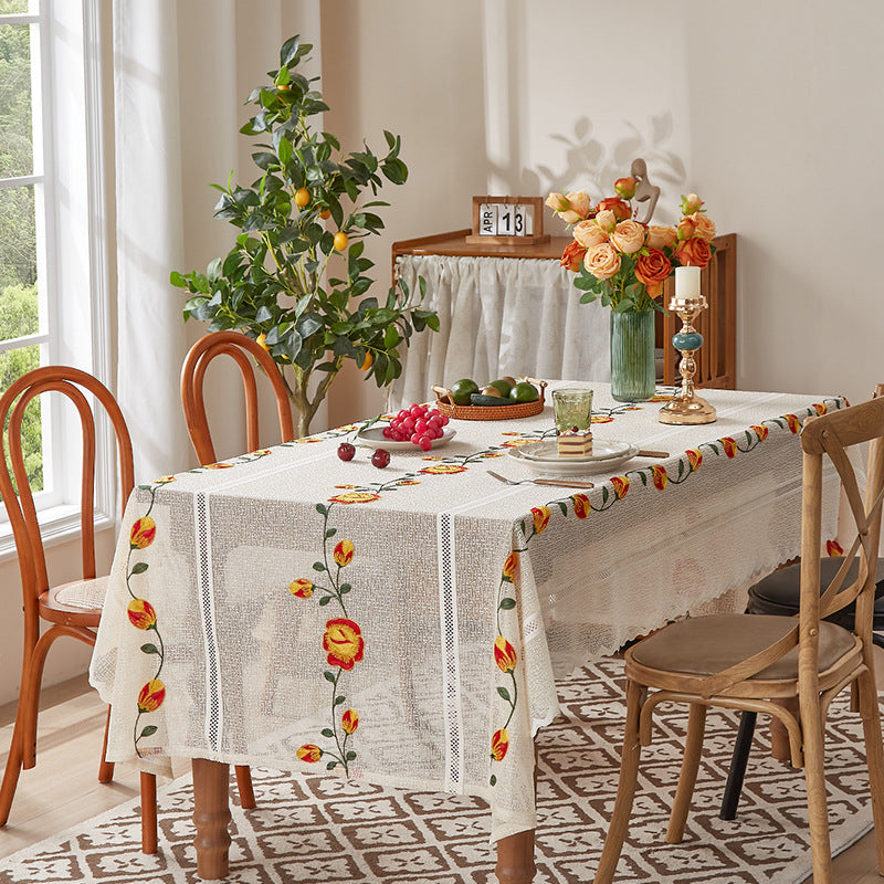 Decorative Lace Coffee Table Dining Table Cloth