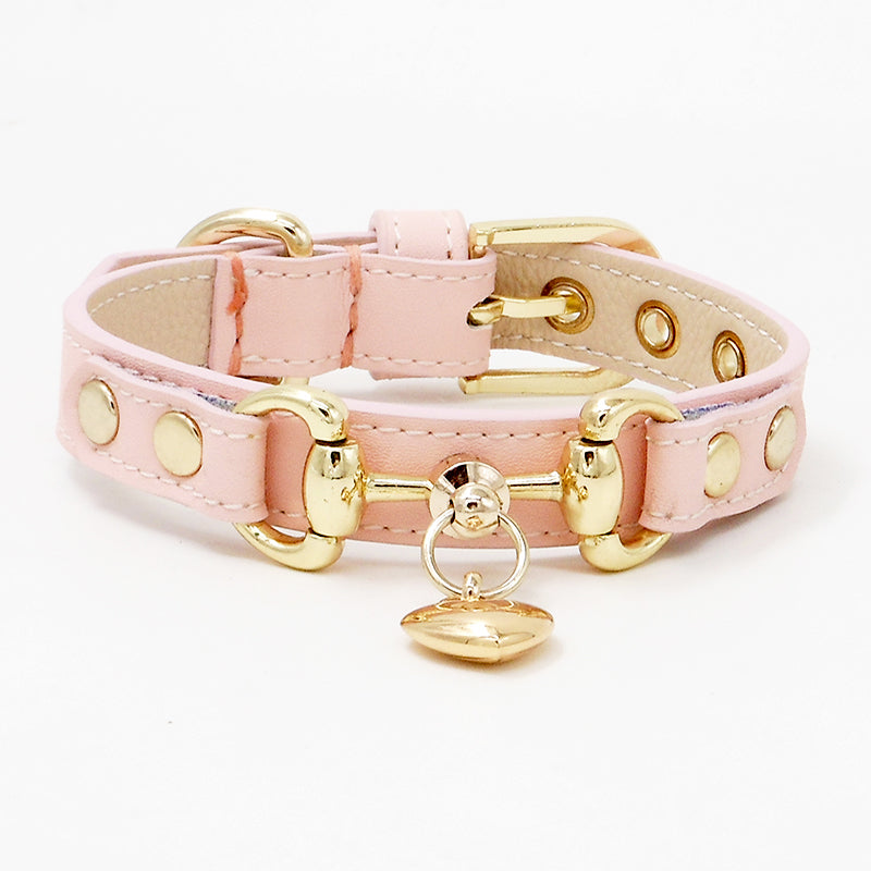Leather pet collar