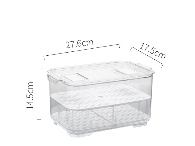 Fruit and vegetable box with lid