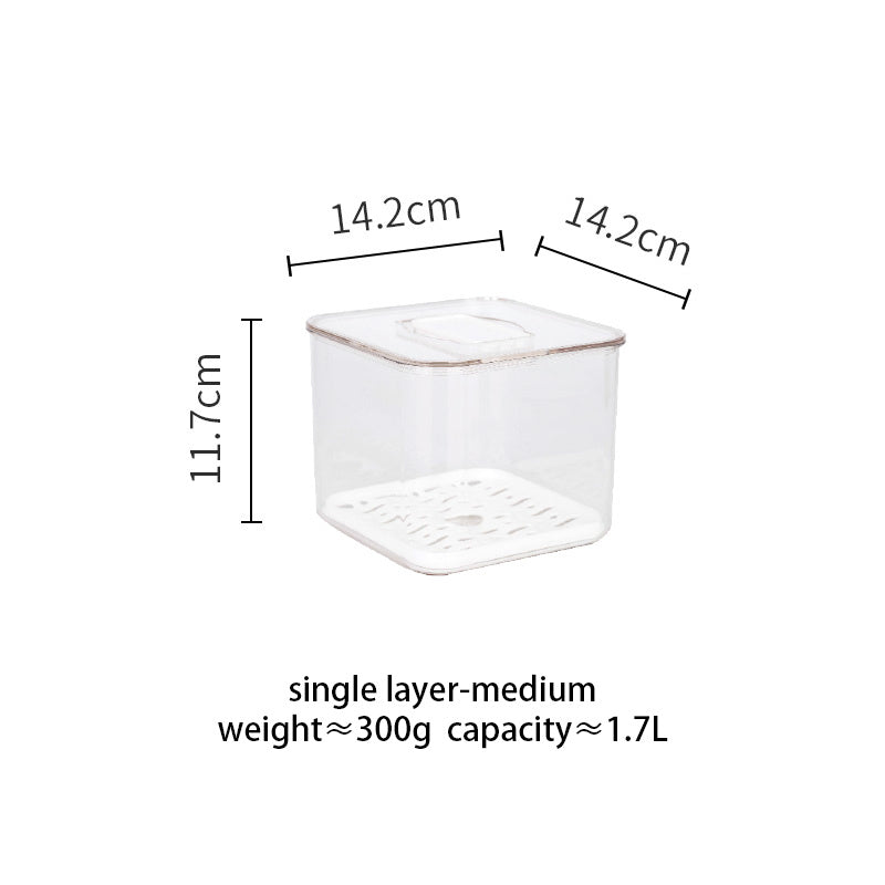 Fruit and vegetable box with lid