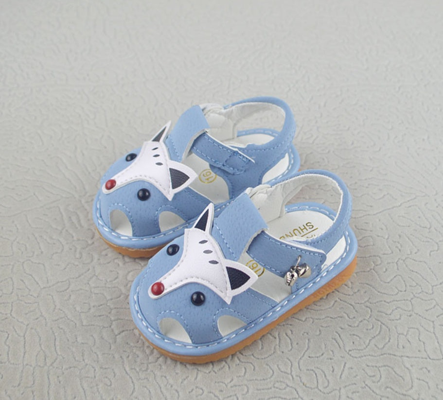 Cartoon tendon soft bottom baotou baby called shoes non-slip toddler sandals