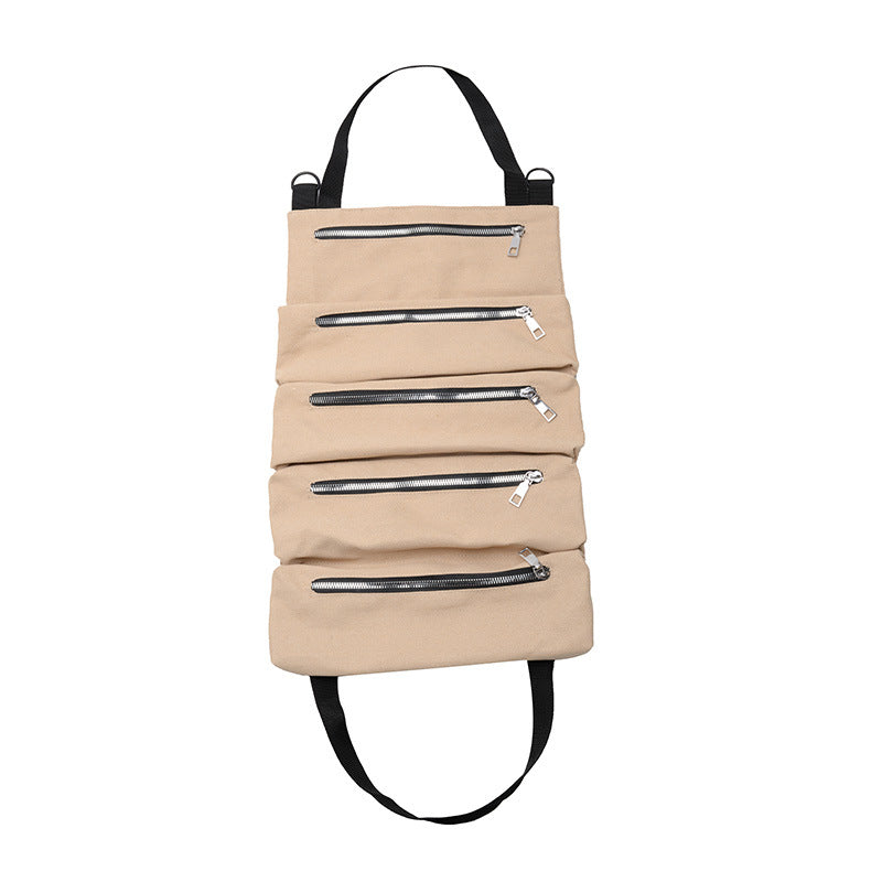 Car Tool Storage Bag Canvas Car Seat Storage Large Capacity