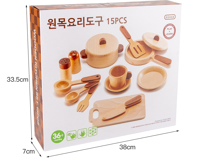 Children's play house educational wooden kitchen toy