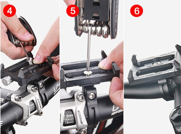 Bicycle aluminum alloy mobile phone holder electric vehicle motorcycle navigation bracket