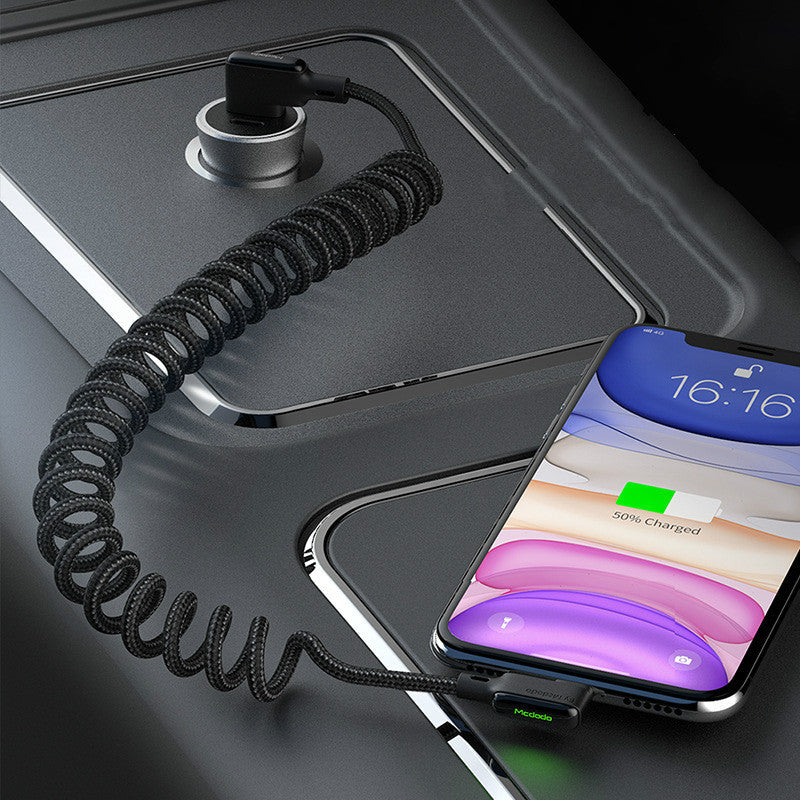Câble de données de charge rapide à double coude