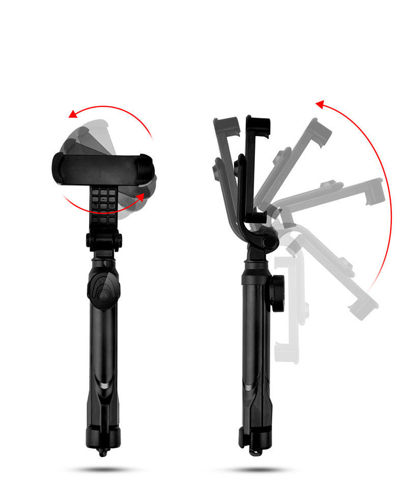 Compatible with Apple, Bluetooth Tripod Selfie Stick Mobile Phone Live Broadcast Without Disassembly