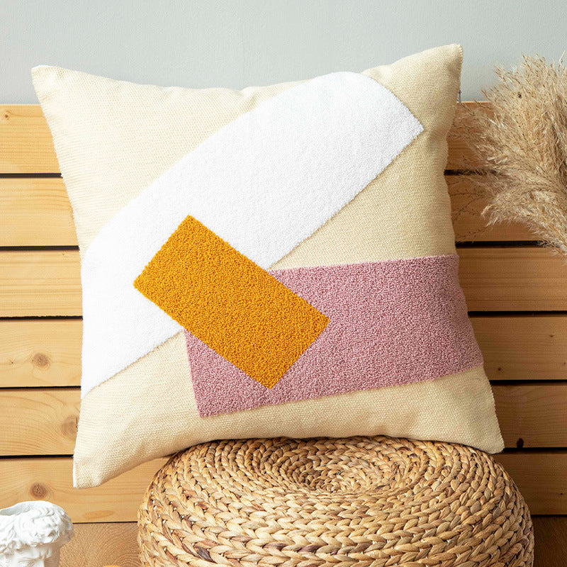 Cotton canvas cushion and pillowcase