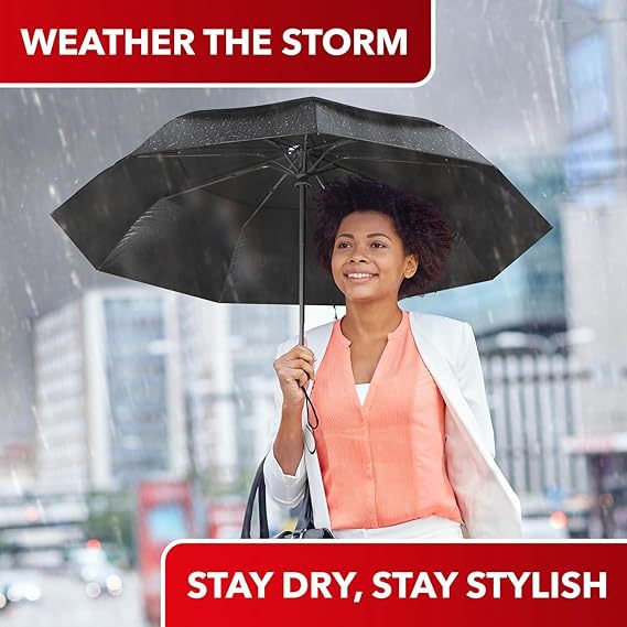 Automatic Folding Umbrella Three-Fold Travel-Ready Windproof