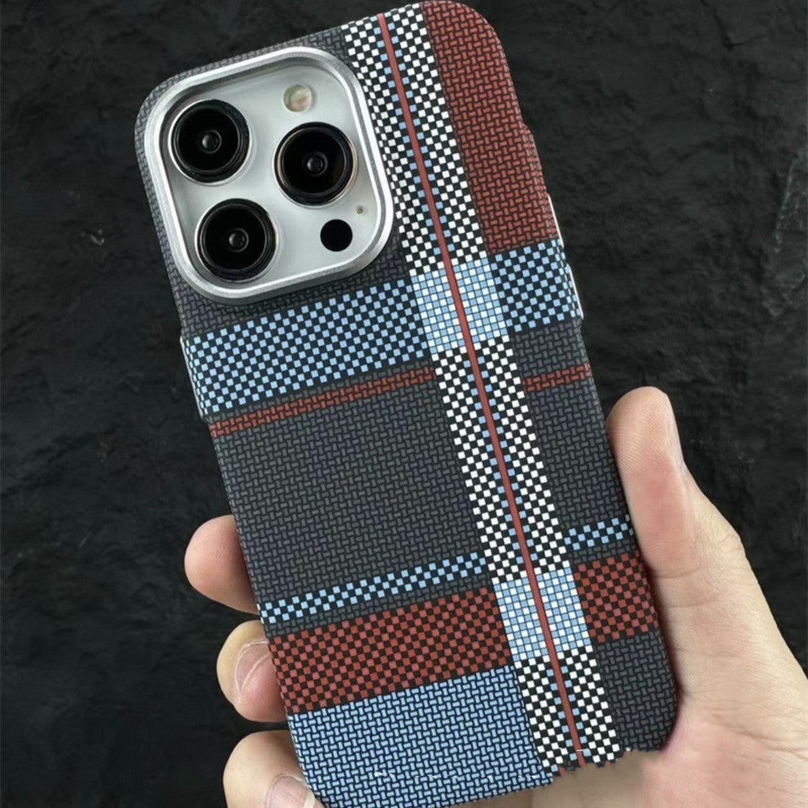 Magnetic Kafra Pattern Carbon Fiber All-inclusive Protective Cover Phone Case