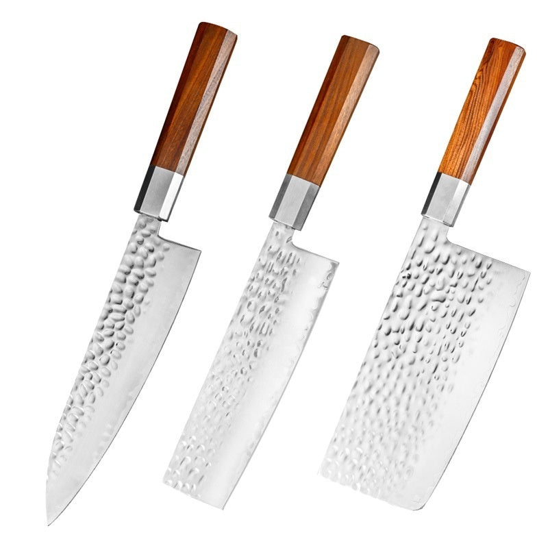 Damascus Sanhe Steel Forging Kitchen Knife Household