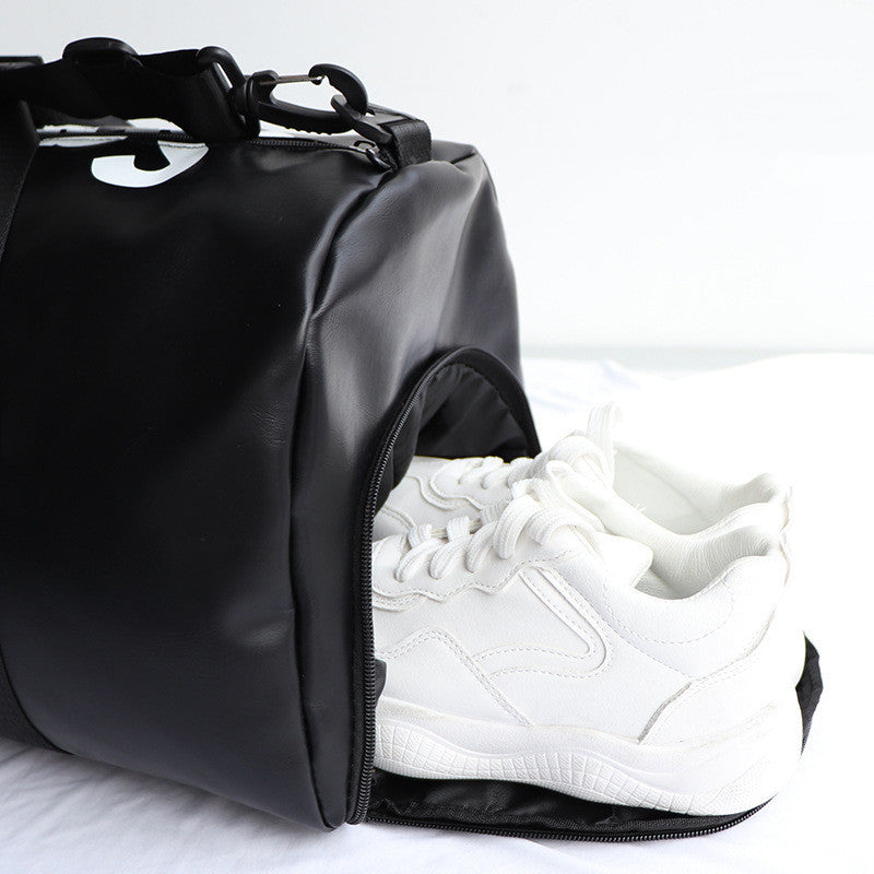 Sac de voyage en cuir synthétique grande capacité bandoulière sport