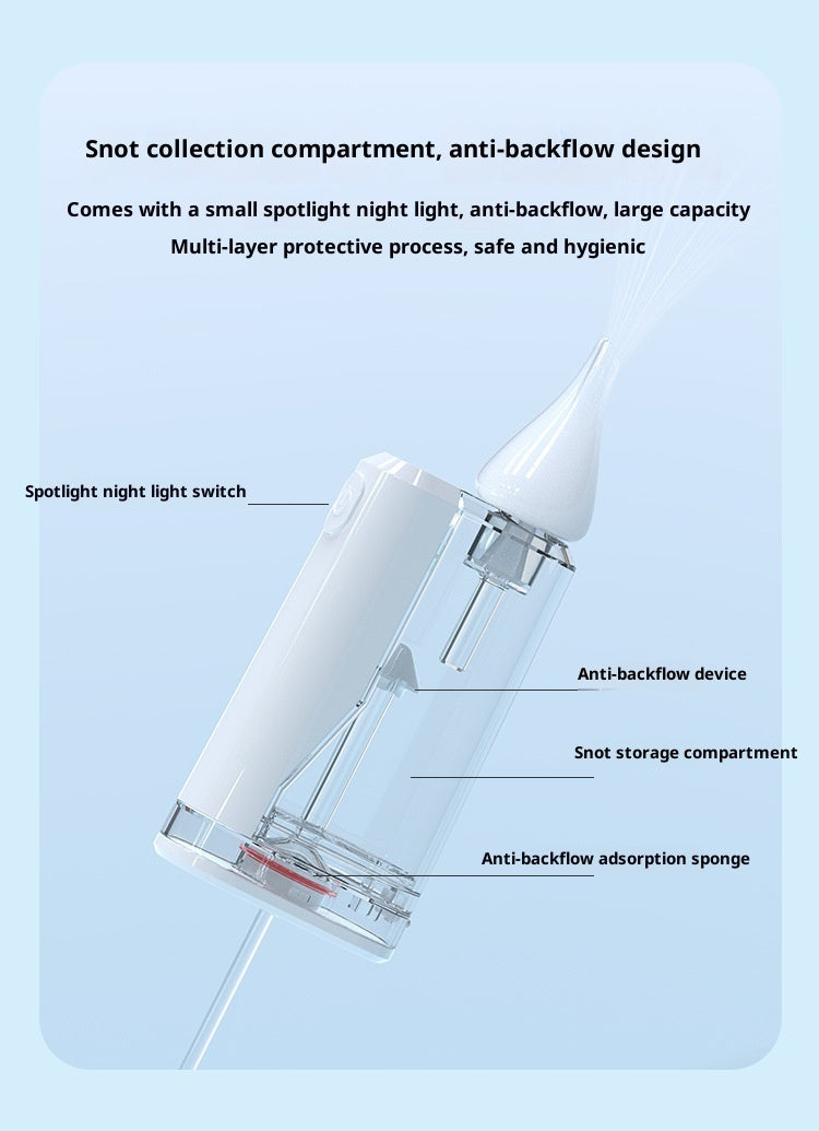 Baby Nasal Aspirator Desktop Electric Anti-backflow Nasal Aspirator