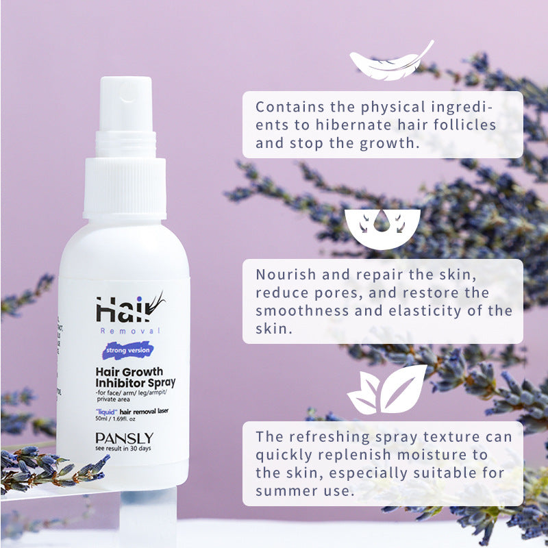 Spray inhibidor del crecimiento del cabello, nutritivo y suave