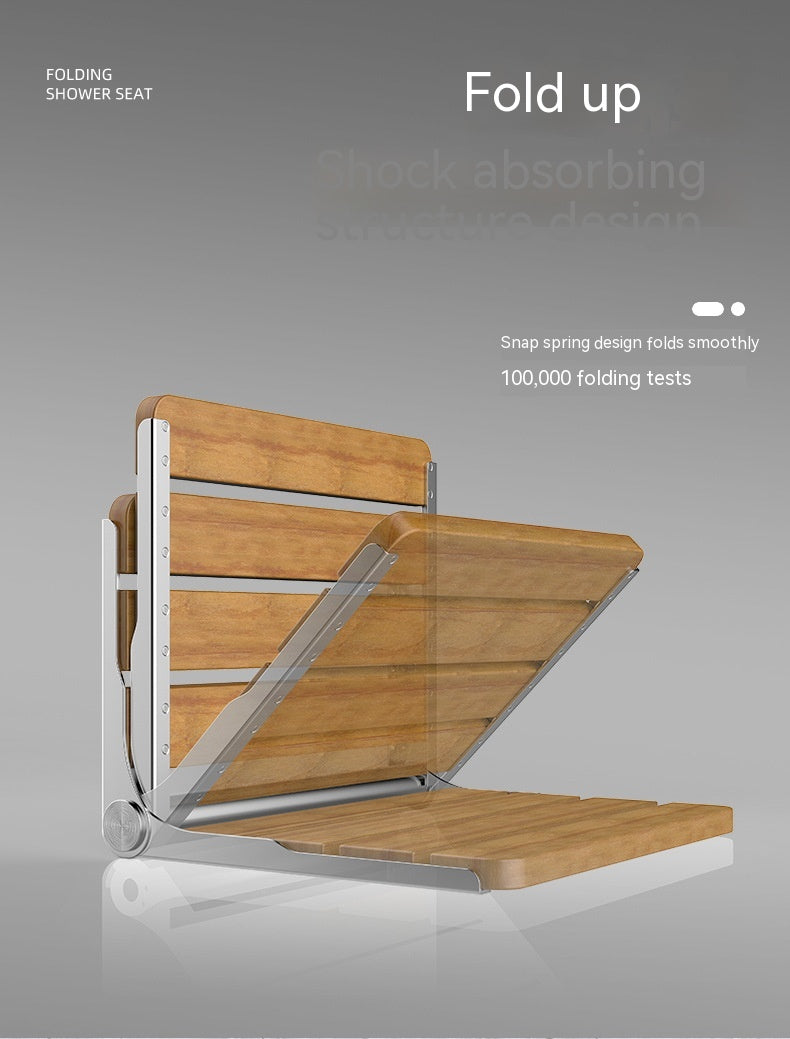 Bathroom Wall-mounted Folding Bath Stool