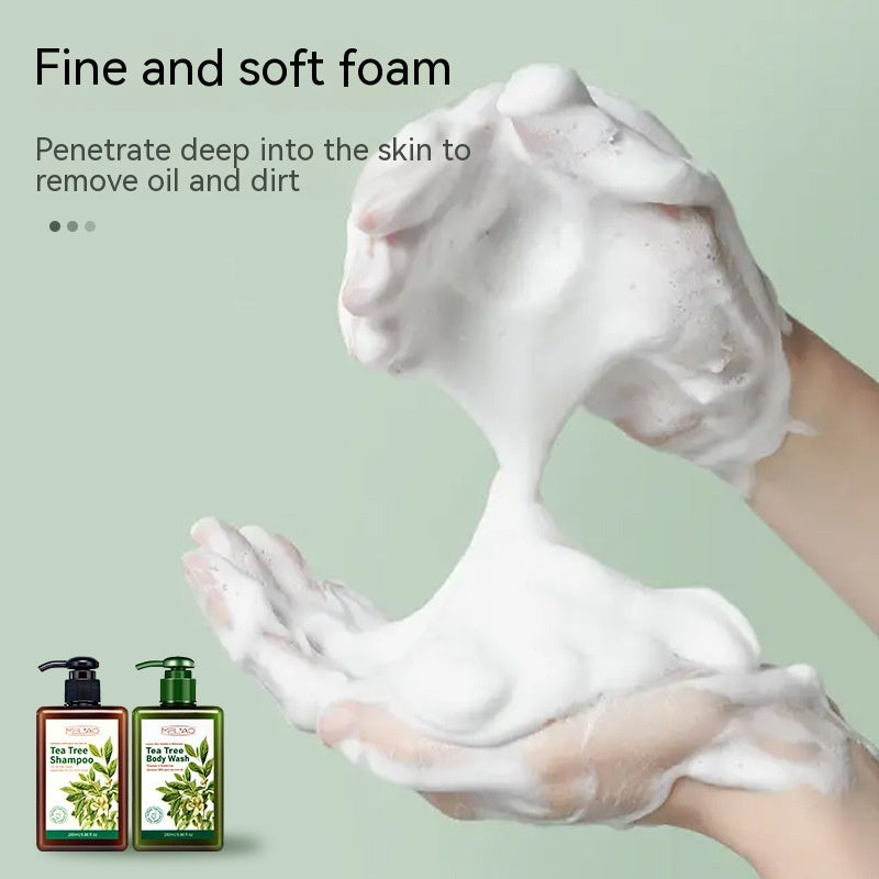 Tea Tree Shower Gel Shampoo Lasting Fragrance Nourishing Moisturizing