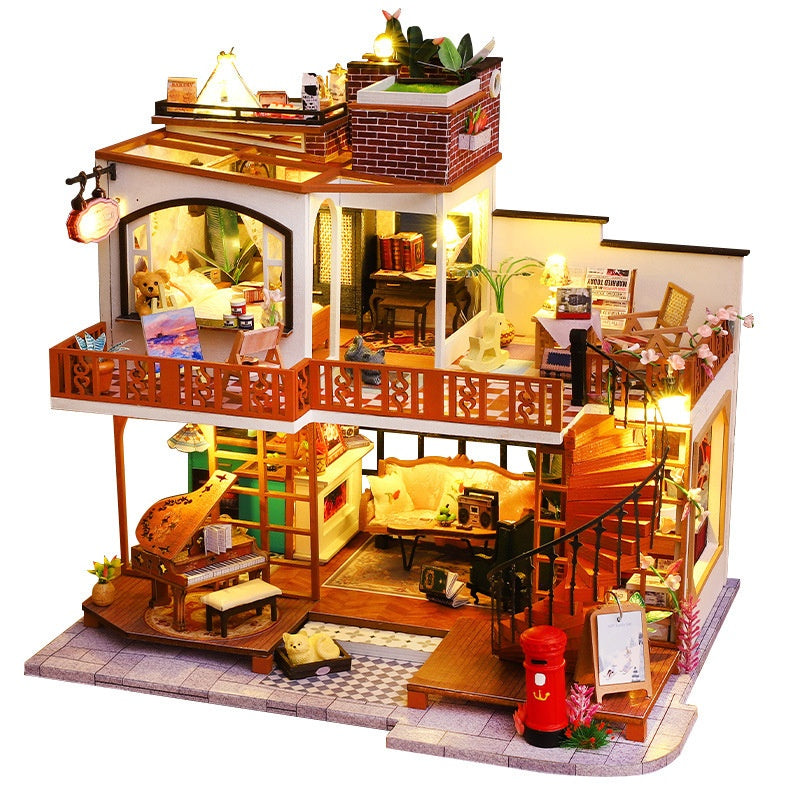 Hand-assembled Art House Toy Model Decoration Creative Gift