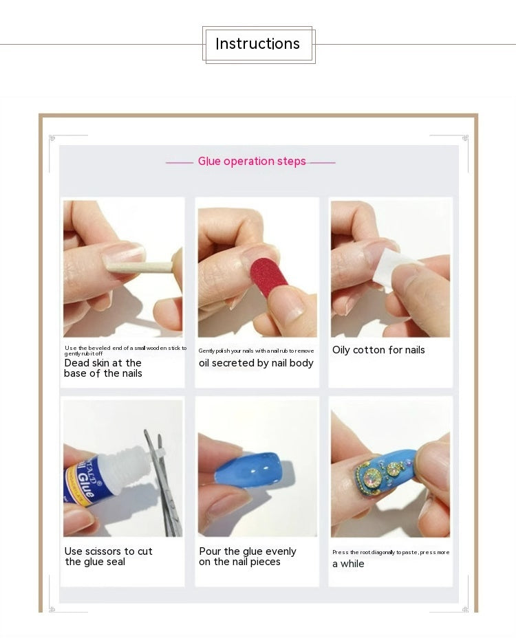 Handmade Wear Armor High Sense Rhinestone Ball Nail Stickers