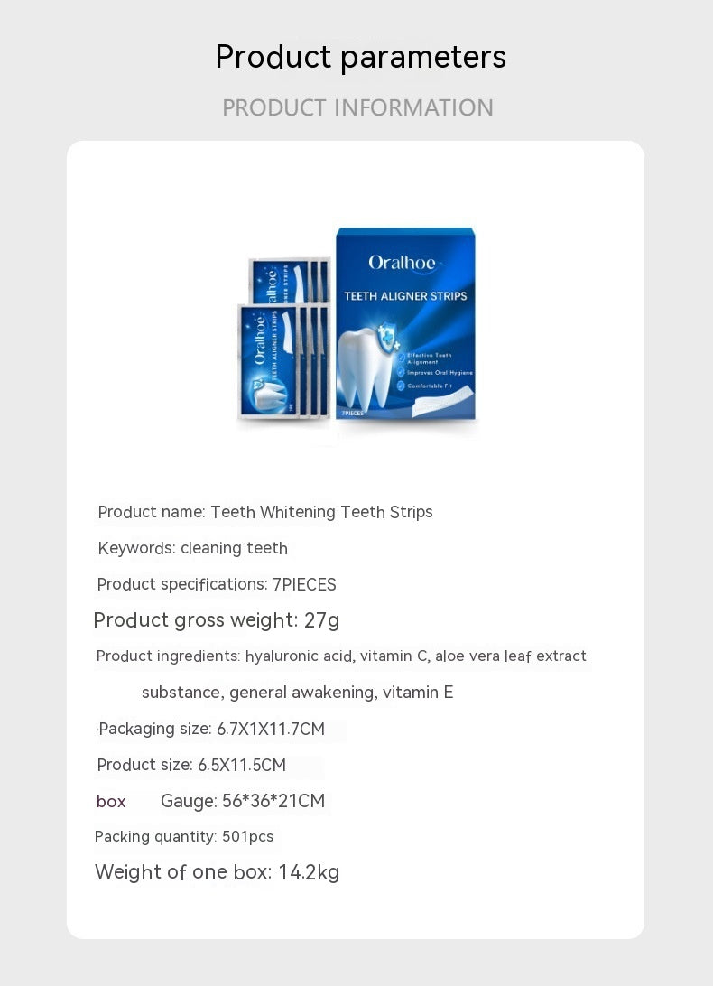 Teeth Beautiful Tooth Teeth Strips Cleaning Plaque Stain Dazzling White
