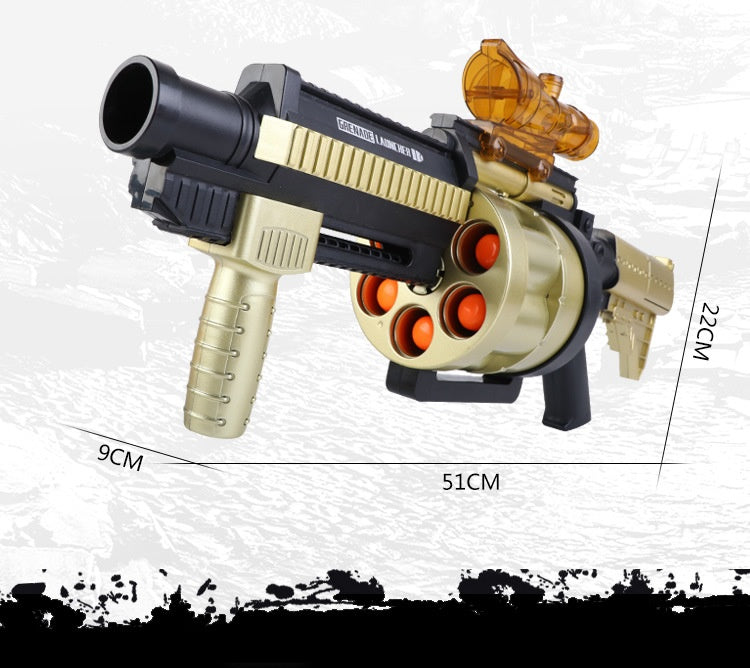 Boy's Manual Continuous Hair Howitzer Toy