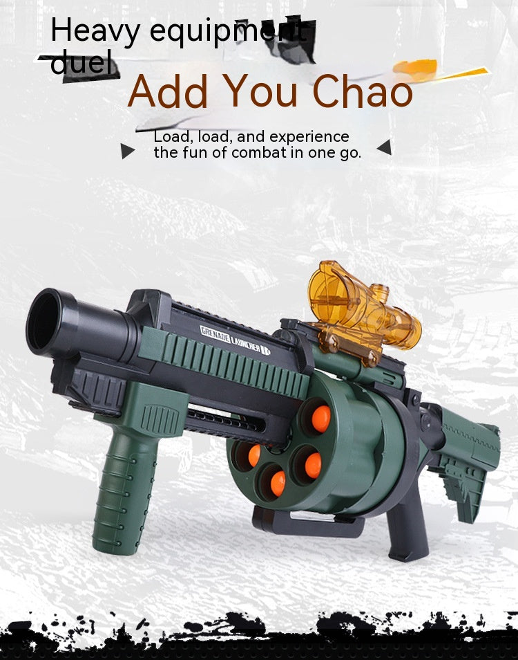 Boy's Manual Continuous Hair Howitzer Toy