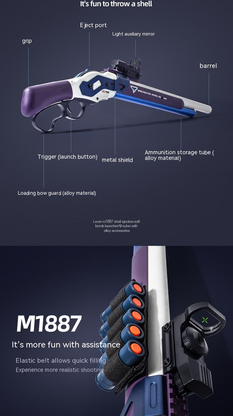 Shell Throwing Laifu Spray Soft Bullet Gun Model Toy