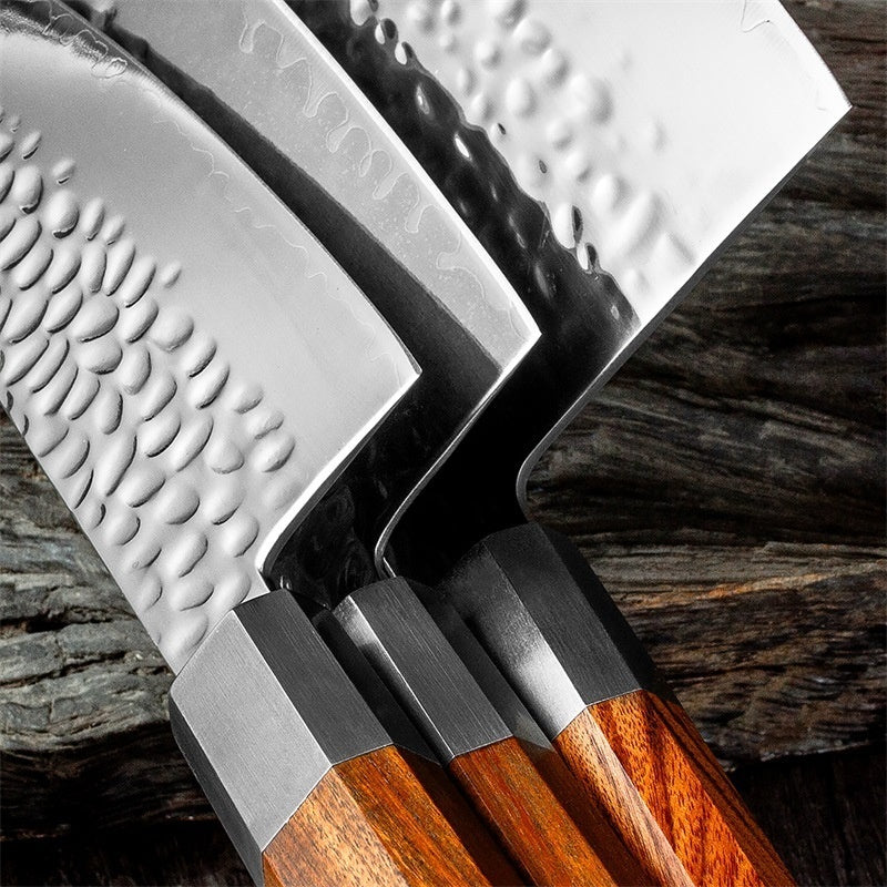 Damascus Sanhe Steel Forging Kitchen Knife Household