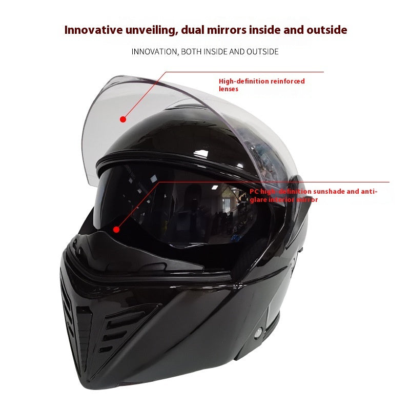 Casque de moto de sécurité hivernal pour hommes et femmes